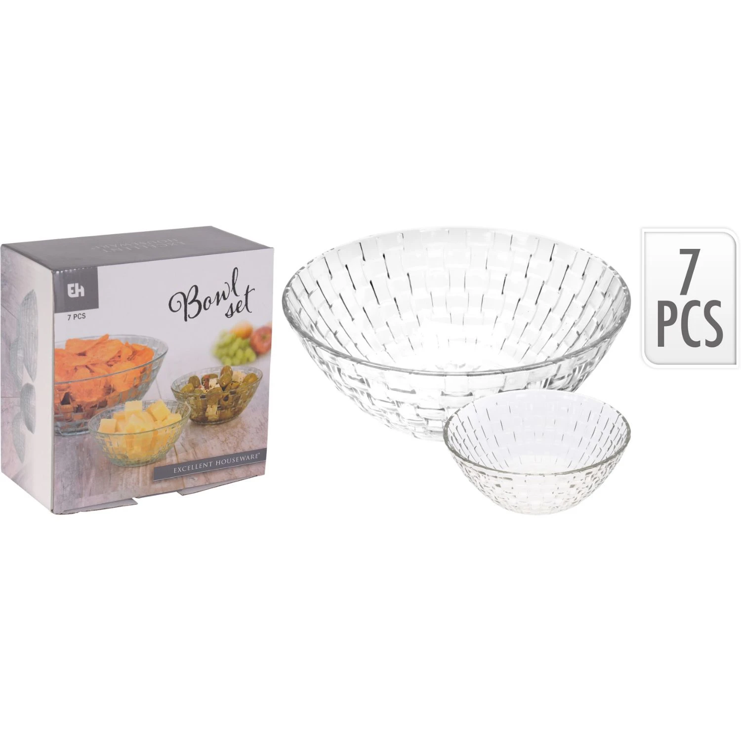 Excellent Houseware Schalenset 7-delig 6 Excellent Houseware Schalenset 7-delig - Afbeelding 4