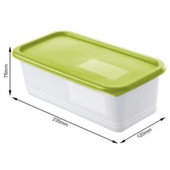 Rotho Diepvriesdozen Set 3 X 1,2 L DOMINO Lime Groen -Philips Verkoop 101 1605 1 2