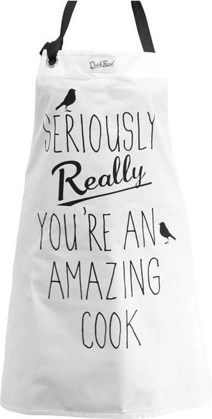 Dutch Rose Amsterdam Schort 75 X 80 Cm Wit 3 Dutch Rose Amsterdam Schort 75 X 80 Cm Wit