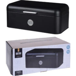 Excellent Houseware Broodtrommel Metaal Zwart42 X 22 X 16 Cm -Philips Verkoop 101 1970 3 1