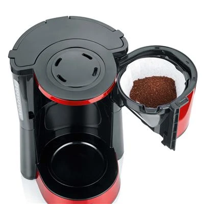 Severin Koffiezetapparaat 1000W Rood KA 4817 4 Severin Koffiezetapparaat 1000W Rood KA 4817 - Afbeelding 2