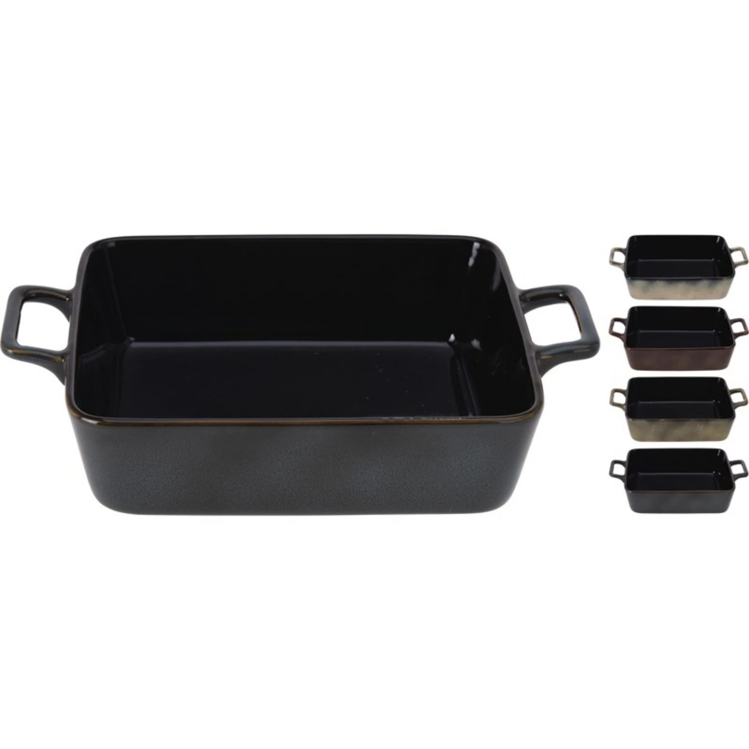 Merkloos Ovenschaal Met Handvatten 23,5x15x6 Cm 4 Assorti Kleuren 3 Merkloos Ovenschaal Met Handvatten 23,5x15x6 Cm 4 Assorti Kleuren