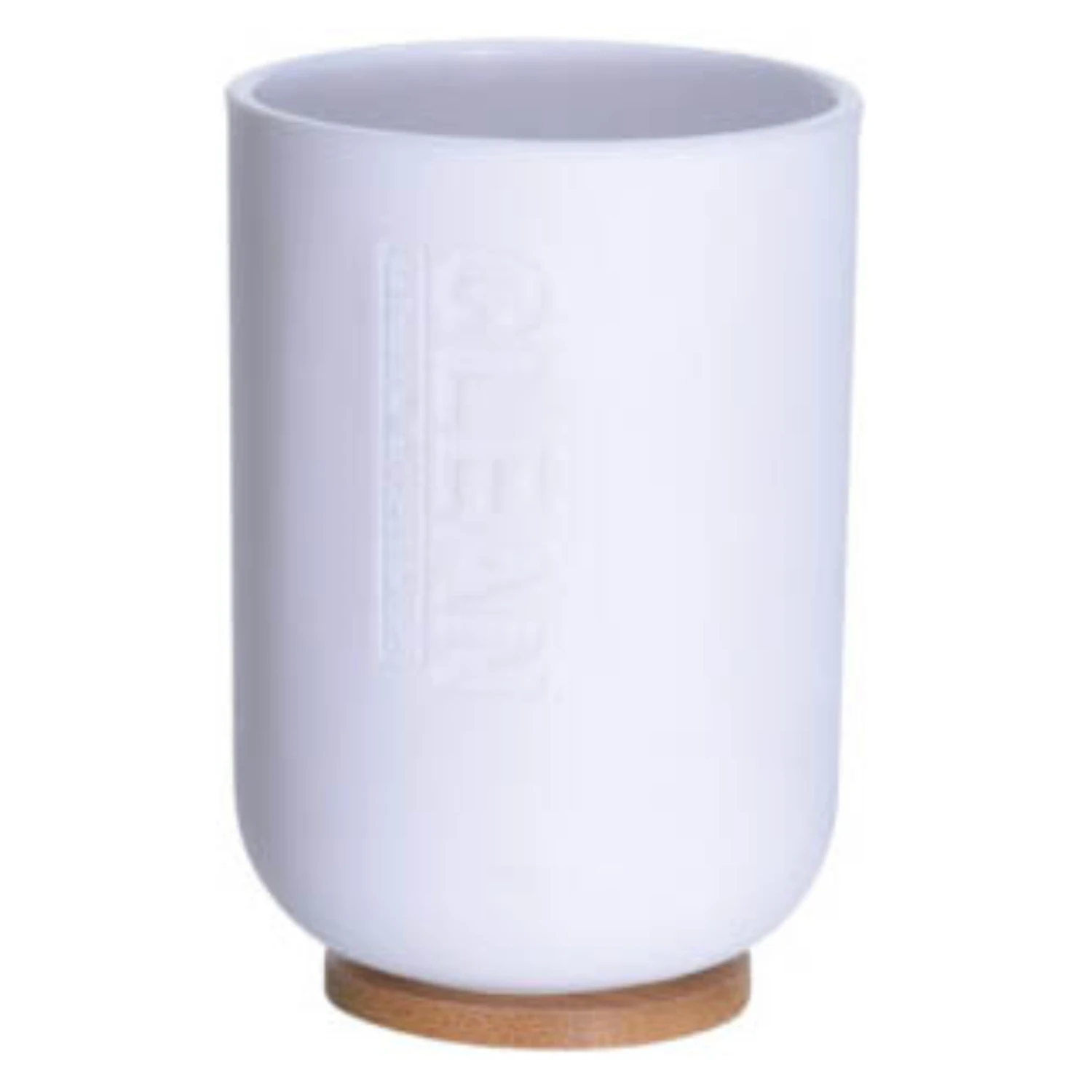 Drinkbeker Wit; Bamboe 3 Drinkbeker Wit; Bamboe