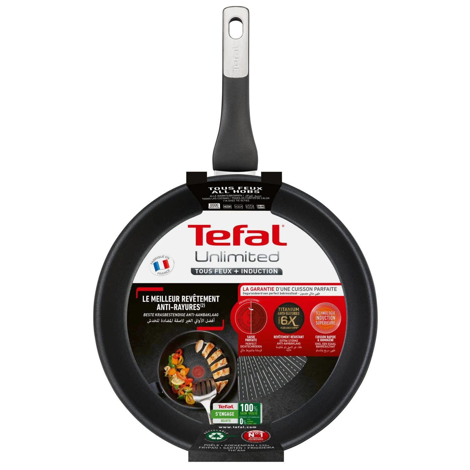 Tefal Unlimited Wokpan 28 Cm 4 Tefal Unlimited Wokpan 28 Cm - Afbeelding 2