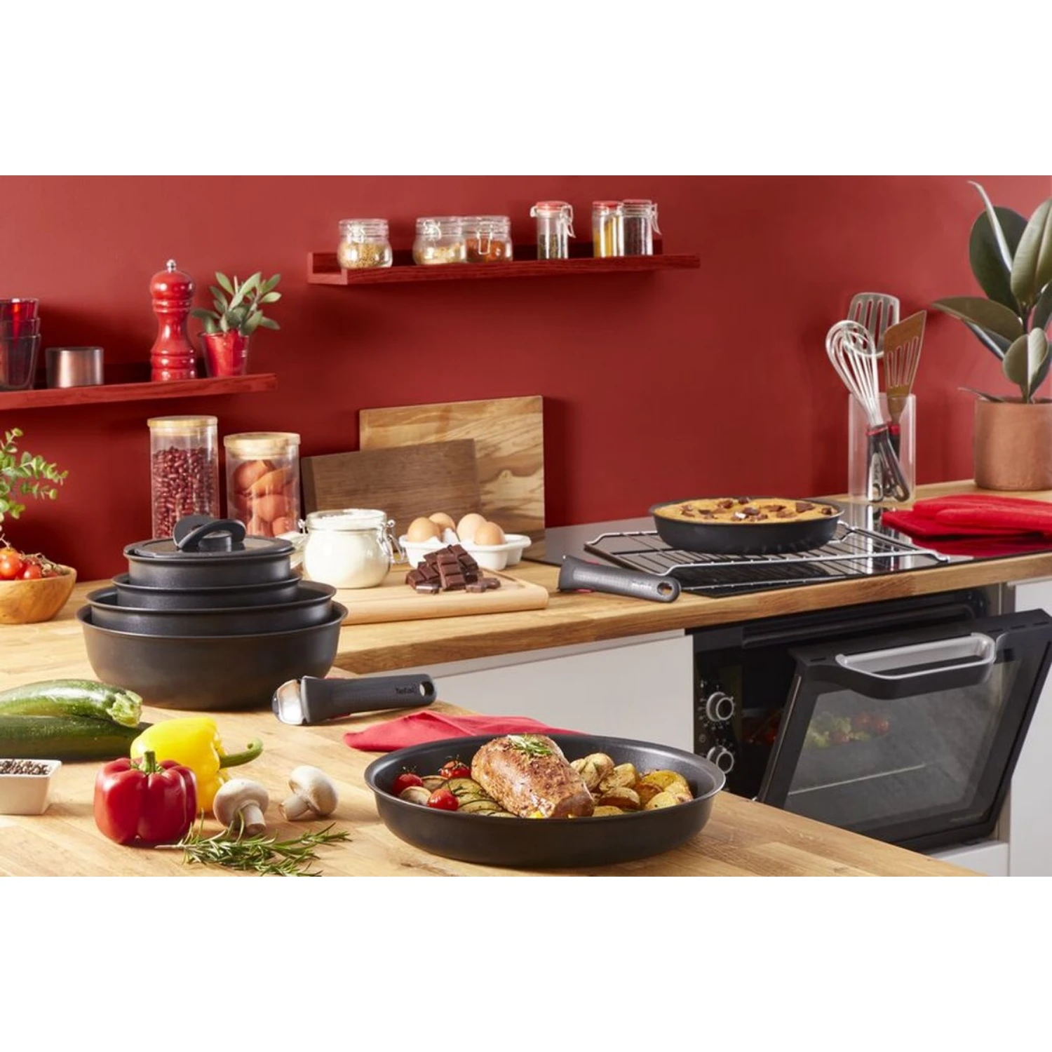 Tefal Set 3-delig (koekenpan 24/28 + Handgreep) 10 Tefal Set 3-delig (koekenpan 24/28 + Handgreep) - Afbeelding 8