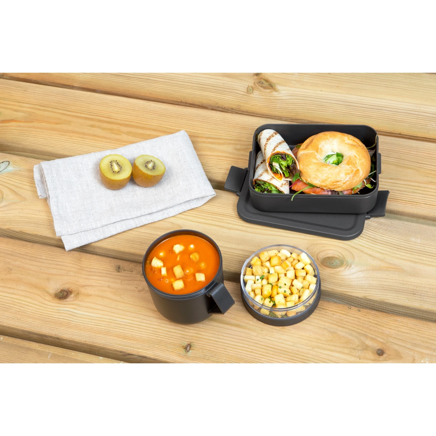 Brabantia Make En Take Lunchset 2 Delig Dark Grey 7 Brabantia Make En Take Lunchset 2 Delig Dark Grey - Afbeelding 5
