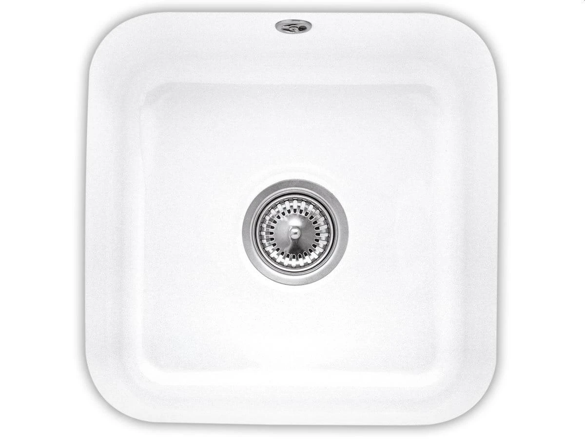 Villeroy & Boch Spoelbakken - Keramische Spoelbak 445x445 Mm Incl. Afvoergarnituur, CeramicPlus, Alpine Wit 670301R1 3 Villeroy & Boch Spoelbakken - Keramische Spoelbak 445x445 Mm Incl. Afvoergarnituur, CeramicPlus, Alpine Wit 670301R1