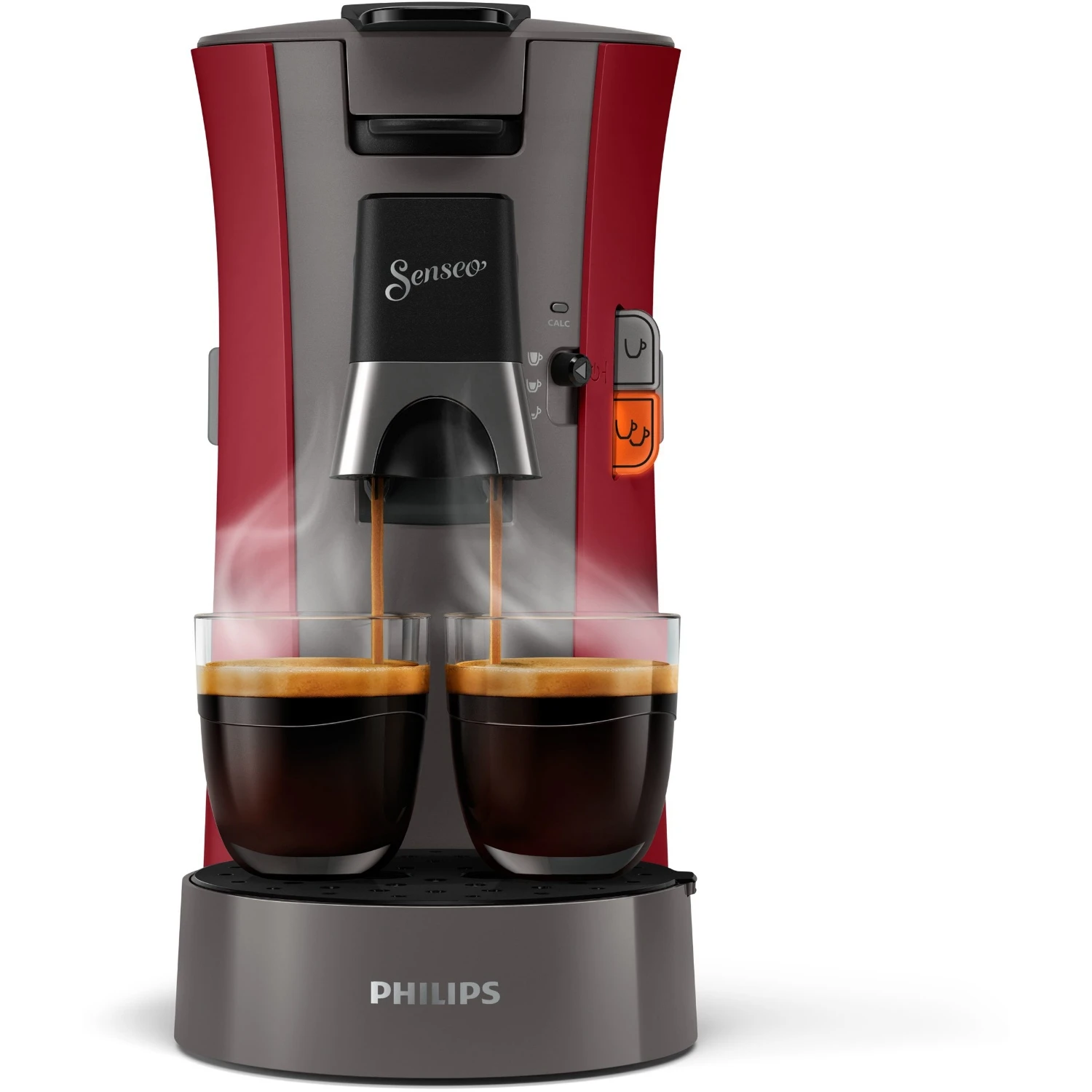 Philips Senseo Koffiepadapparaat CSA230/90 Select Rood/grijs 6 Philips Senseo Koffiepadapparaat CSA230/90 Select Rood/grijs - Afbeelding 4