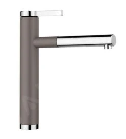 Blanco Linee S - Keukenkraan Met Uittrekbare Uitloop, Grijs/chroom 526956