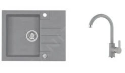 Alveus Sets - Set Spoelbak Rock 30 En Keukenkraan Tonia, Concrete SETA053