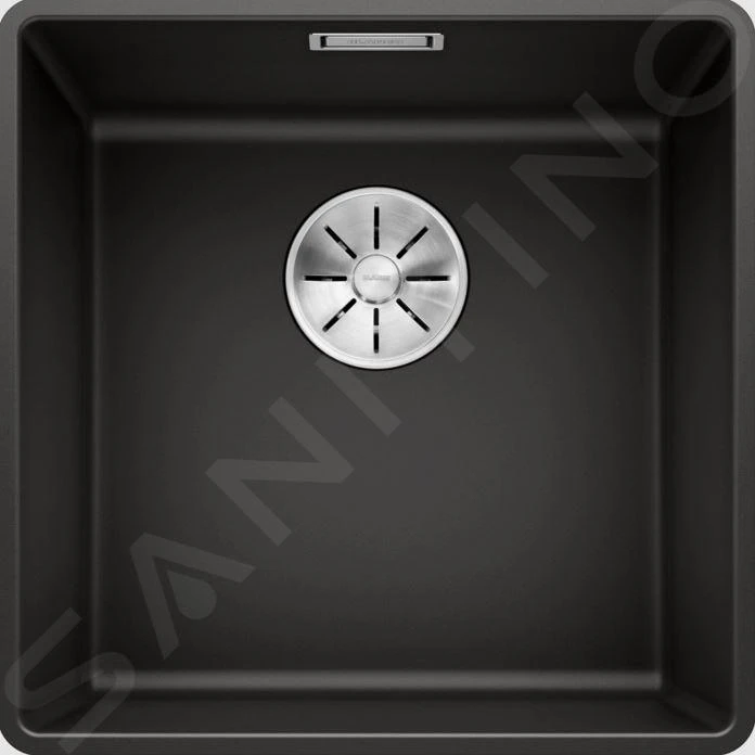 Blanco Subline 400 - Silgranit Spoelbak, 427x427 Mm, Zwart 525988 3 Blanco Subline 400 - Silgranit Spoelbak, 427x427 Mm, Zwart 525988