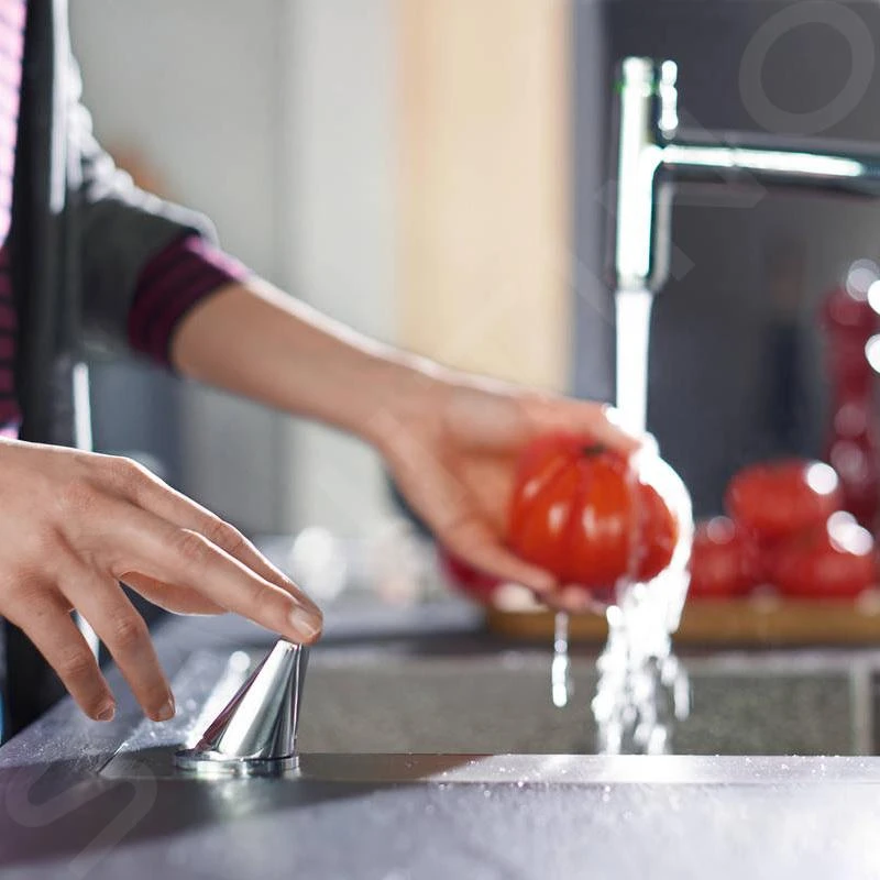 Hansgrohe Spoelbakken - Spoelbakset C71-F450-12 Spoelbak+keukenkraan, Chroom 43230000 5 Hansgrohe Spoelbakken - Spoelbakset C71-F450-12 Spoelbak+keukenkraan, Chroom 43230000 - Afbeelding 3