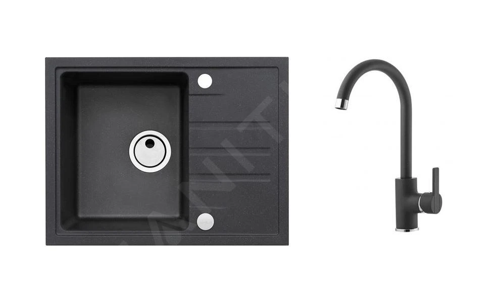 Alveus Sets - Set Spoelbak Intermezzo 30 En Keukenkraan Tonia, Carbon SETA361 3 Alveus Sets - Set Spoelbak Intermezzo 30 En Keukenkraan Tonia, Carbon SETA361