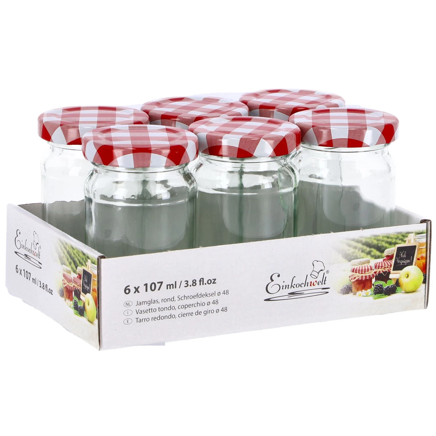 Weck Potjes 6 Stuks 107 Ml 5 Weck Potjes 6 Stuks 107 Ml - Afbeelding 3