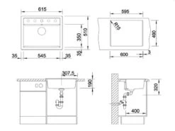 Blanco Dalago 6 - Silgranit Spoelbak, 615x510 Mm, Draaiknopbediening, Rock Grey 518850 -Philips Verkoop 54550709fa7314ee2a3314ca
