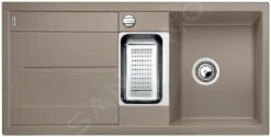 Blanco Metra 6 - Silgranit Spoelbak, 1000x500 Mm, Met Draaiknopbediening, Tartufo 517354
