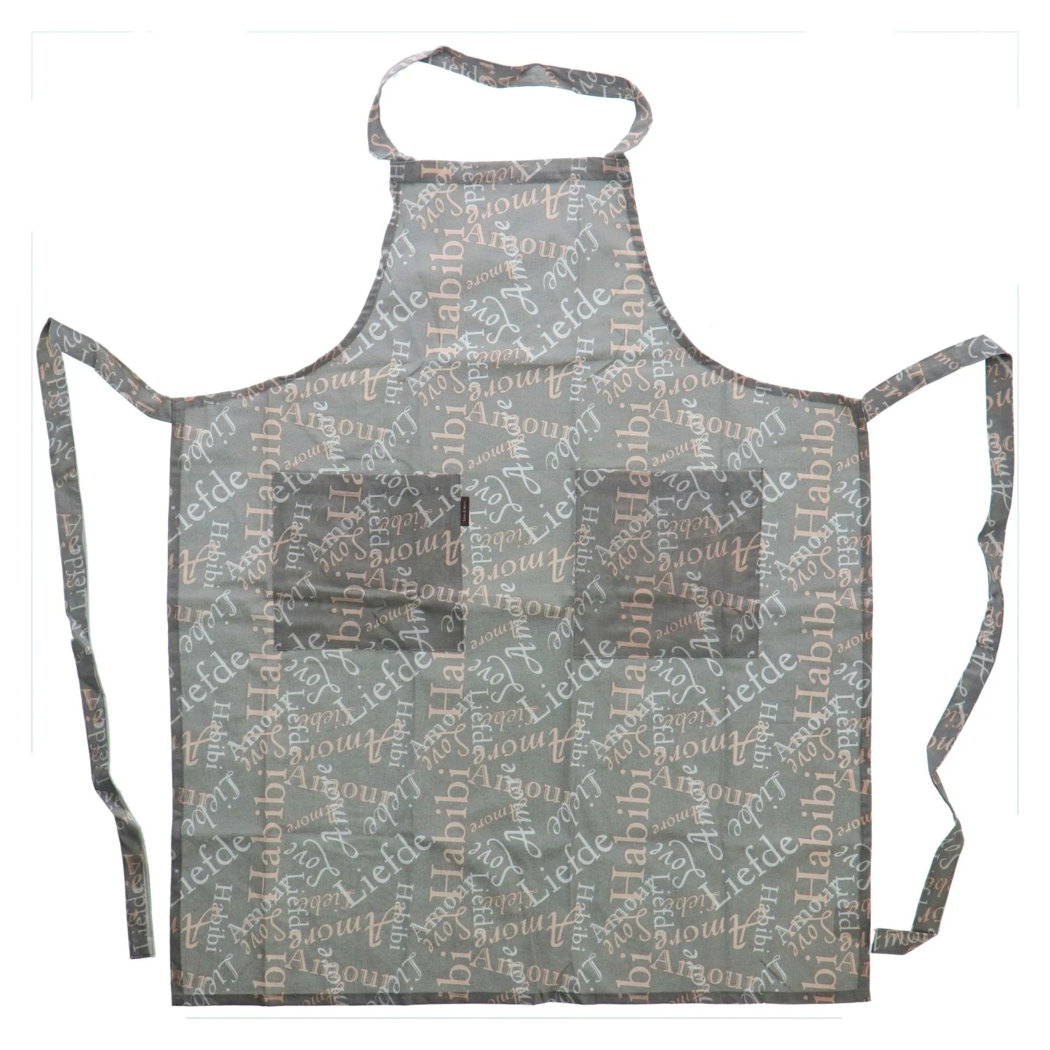 Schort Grijs + Tekst 5 Schort Grijs + Tekst - Afbeelding 3