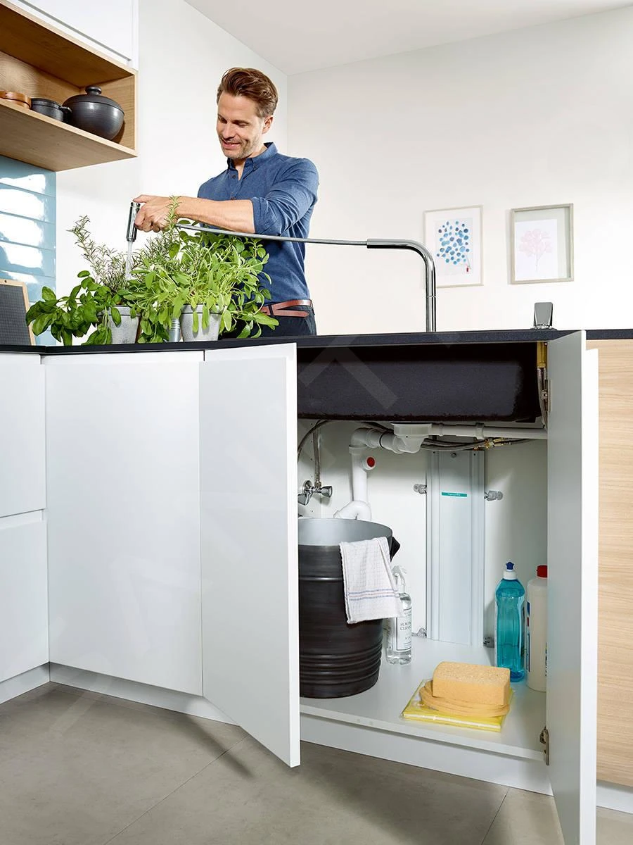 Hansgrohe Talis Select M51 - Keukenkraan M5115-H300 Met Uittrekbare Handdouche, SBOX, RVS Look 73853800 8 Hansgrohe Talis Select M51 - Keukenkraan M5115-H300 Met Uittrekbare Handdouche, SBOX, RVS Look 73853800 - Afbeelding 6