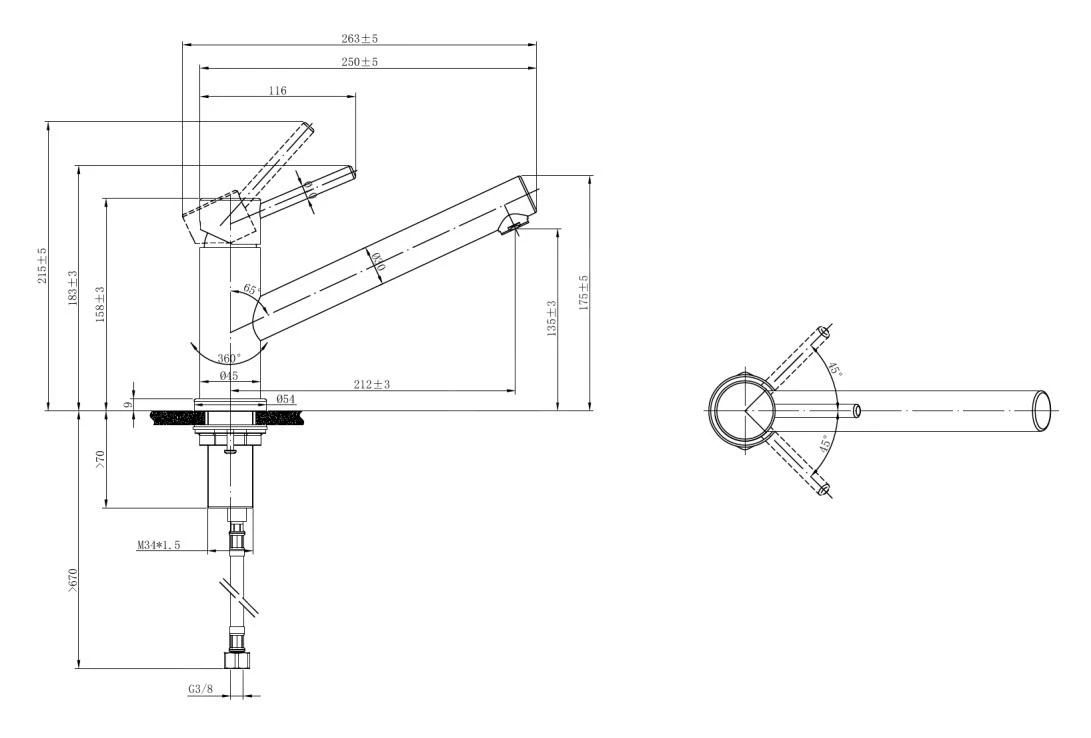 Villeroy & Boch Como - Keukenkraan Met Uittrekbare Sproeikop, Neerklapbaar Onder Raam, Antraciet 92580005 4 Villeroy & Boch Como - Keukenkraan Met Uittrekbare Sproeikop, Neerklapbaar Onder Raam, Antraciet 92580005 - Afbeelding 2