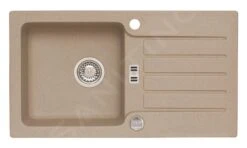 Alveus Niagara - Granieten Spoelbak 775x430 Mm, Met Draaiknopbediening, Beige 1076857