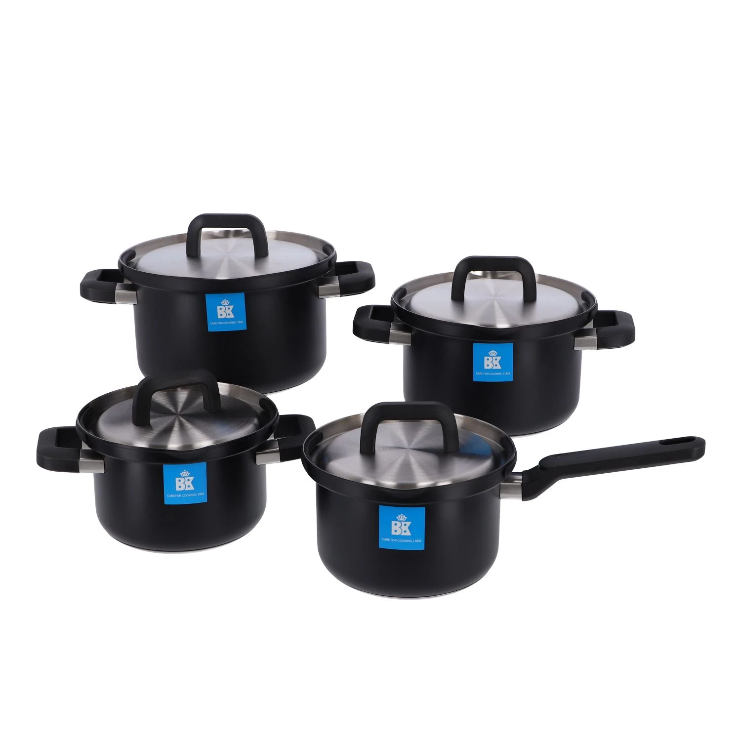 BK Flow Cool Black RVS Pannenset 4-delig 3 BK Flow Cool Black RVS Pannenset 4-delig