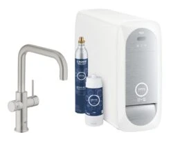 Grohe Blue Home - Connected Keukenkraan, Met Filterset En Koeler, Supersteel 31456DC1