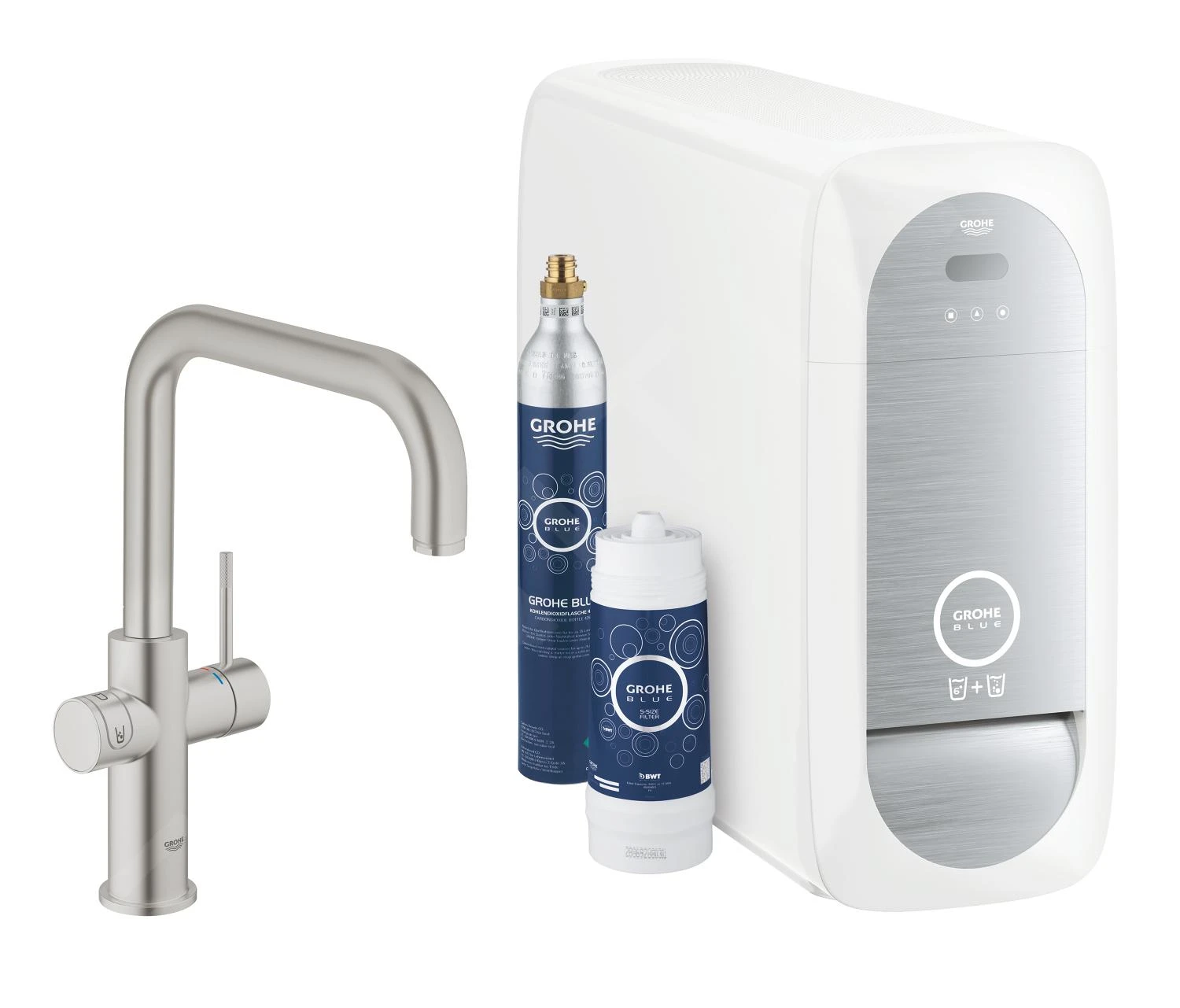 Grohe Blue Home - Connected Keukenkraan, Met Filterset En Koeler, Supersteel 31456DC1 3 Grohe Blue Home - Connected Keukenkraan, Met Filterset En Koeler, Supersteel 31456DC1