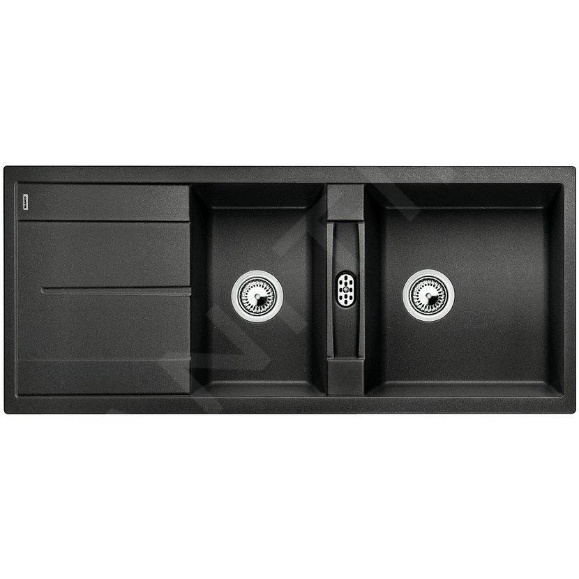 Blanco Metra 8 - Silgranit Spoelbak, 1160x500 Mm, Antraciet 513071 3 Blanco Metra 8 - Silgranit Spoelbak, 1160x500 Mm, Antraciet 513071