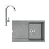 Franke Sets - Keukenset G167, Fragraniet Spoelbak MRG 611 En Keukenkraan FP 0408.031, Grijze Steen/chroom 114.0587.944 -Philips Verkoop b1ece267d634fd573c1c659a