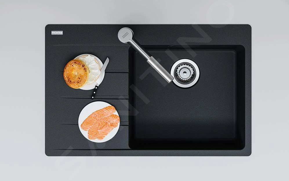 Franke Centro - Fragraniet Spoelbak CNG 611-78 TL/7, 780x500 Mm, Onyx 114.0637.510 6 Franke Centro - Fragraniet Spoelbak CNG 611-78 TL/7, 780x500 Mm, Onyx 114.0637.510 - Afbeelding 4