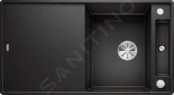 Blanco Axia III 5 - Silgranit Spoelbak, 905x500 Mm, Met Toebehoren, InFino, Zwart 525846