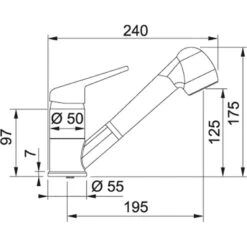 Franke Sets - Keukenset G122, Fragraniet Spoelbak BSG 611-78/39 + Keukenkraan FC 9547.424, Kasjmier 114.0510.453 -Philips Verkoop c1e8699514019103825e8bca