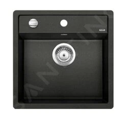 Voorkant 42 Blanco Dalago 5 - Silgranit Spoelbak, 515x510 Mm, Draaiknopbediening, Antraciet 518521