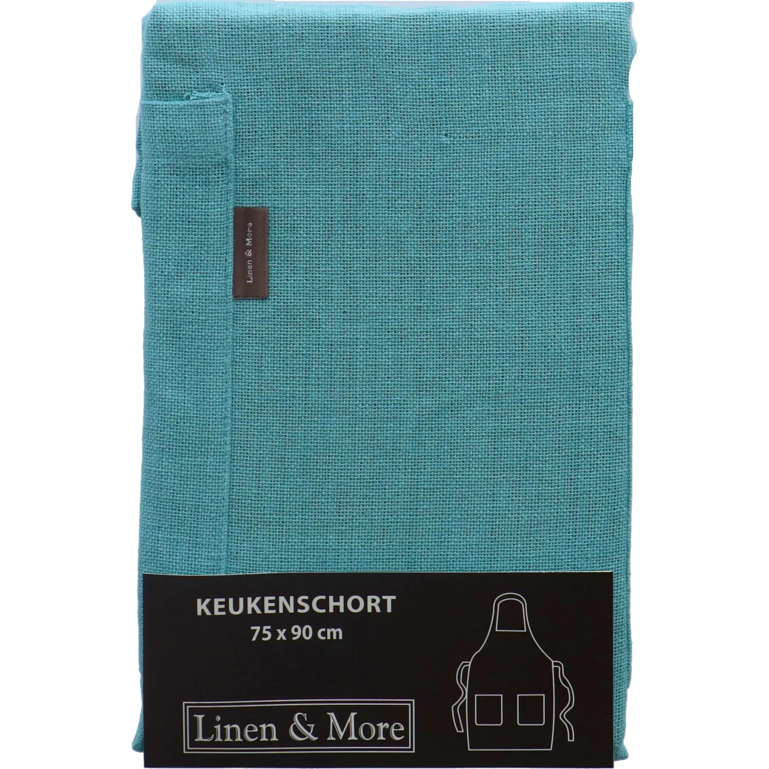Linen & More Schort Uni Groen 8 Linen & More Schort Uni Groen - Afbeelding 6