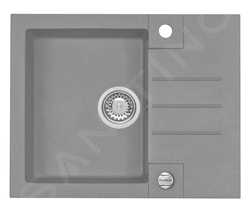 Alveus Sets - Set Spoelbak Rock 30 En Keukenkraan Tonia, Concrete SETA053 5 Alveus Sets - Set Spoelbak Rock 30 En Keukenkraan Tonia, Concrete SETA053 - Afbeelding 3