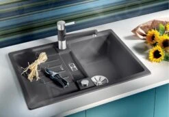 Blanco Lexa 40 - Silgranit Spoelbak, 680x500 Mm, Met Draaiknopbediening, Zwart 525897 -Philips Verkoop d56339692aead3da7fc7f059