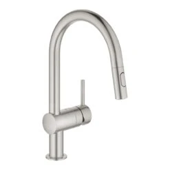 Grohe Minta - Keukenkraan Met Uittrekbare Handdouche, Supersteel 32321DC2