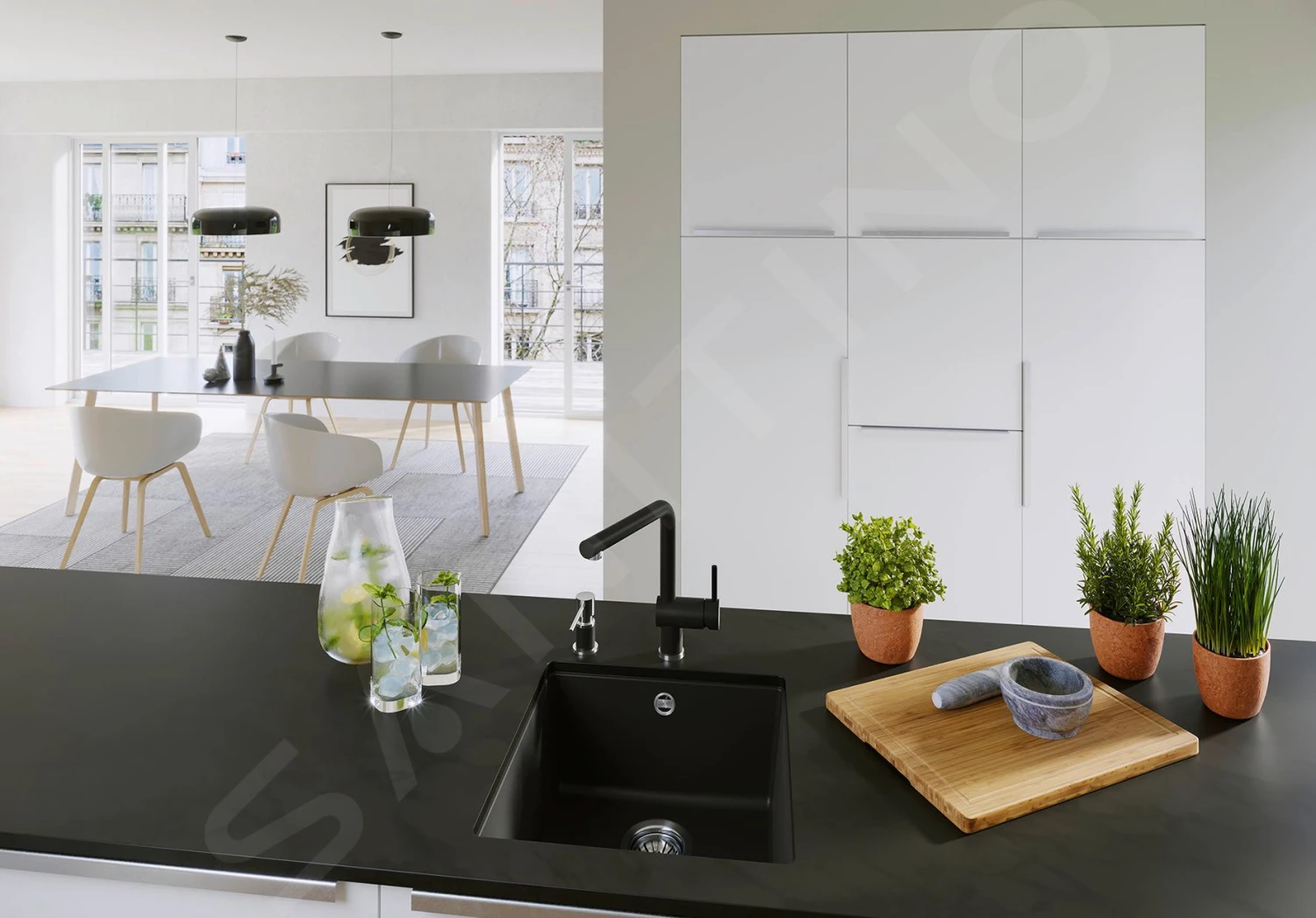 Blanco Rotan 400 - Silgranit Spoelbak, 430x460 Mm, Antraciet 521332 5 Blanco Rotan 400 - Silgranit Spoelbak, 430x460 Mm, Antraciet 521332 - Afbeelding 3