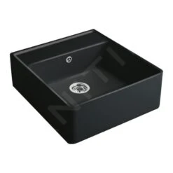 Villeroy & Boch Spoelbakken - Keramische Spoelbak 63x60 Cm, CeramicPlus, Ebony 632061S5