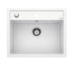 Voorkant 54 Blanco Dalago 6 - Silgranit Spoelbak, 605x500 Mm, Met Afvoerregeling, Wit 514771