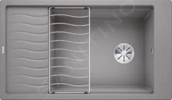 Blanco Elon XL 8 - Silgranit Spoelbak, 860x500 Mm, Met Accessoires, Aluminium 524872
